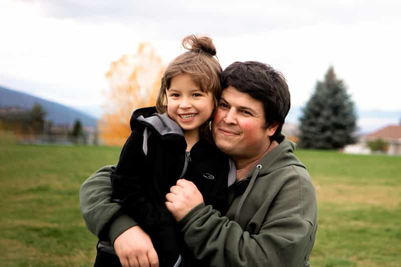 Child Bridge Father and Daughter