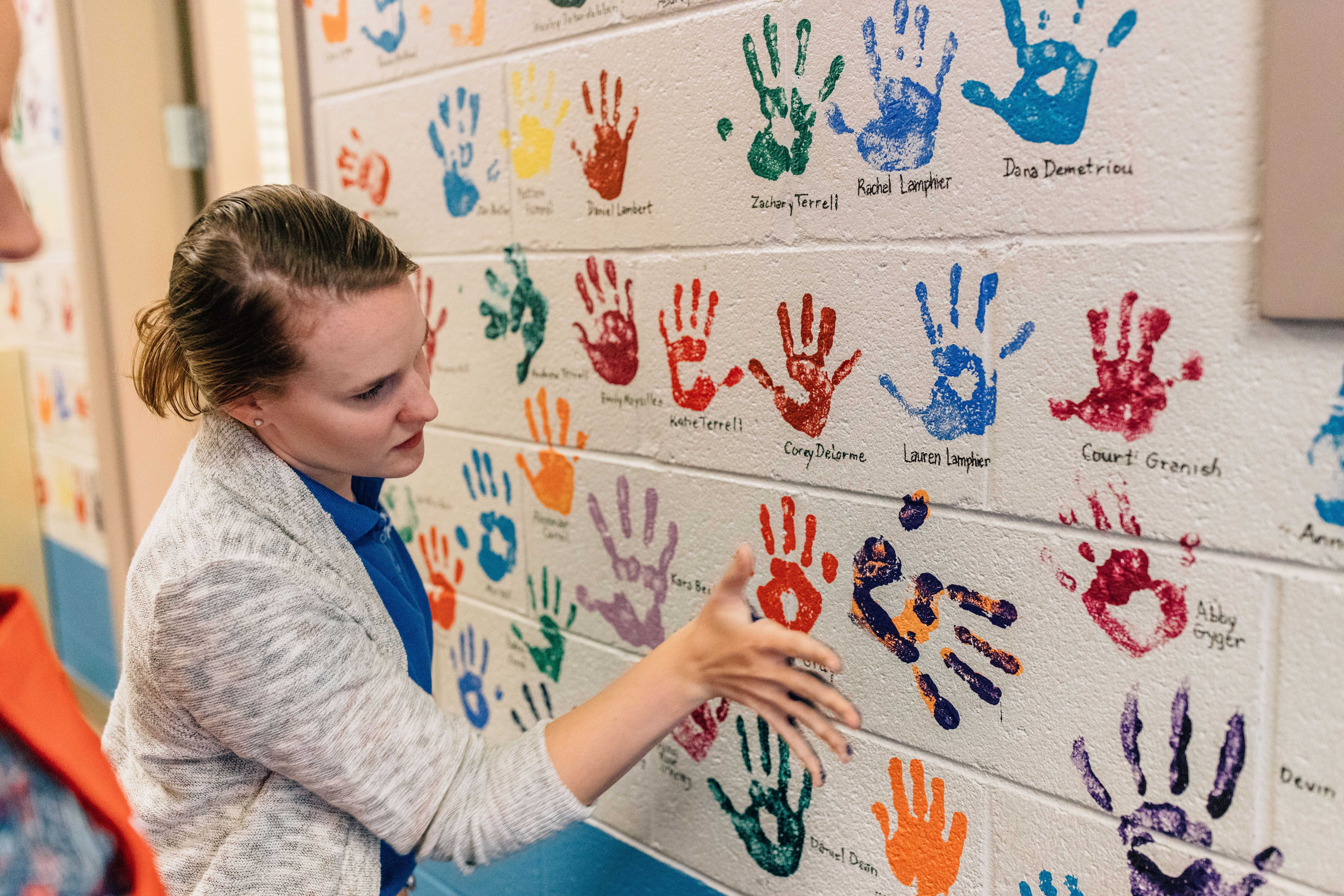 Intown Community School Student Handprint