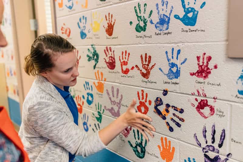 Intown Community School Student Handprint